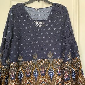 Floral long sleeve top